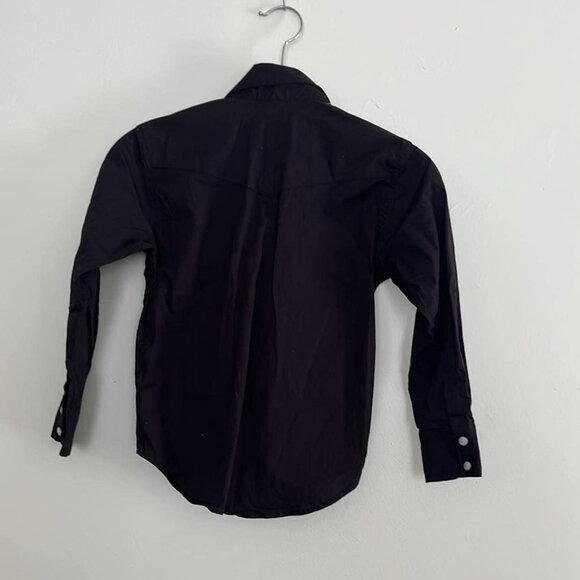 Rafter C Shirt Boys Size S Embroidered Pearl Snap Long Sleeve Cowboy Collection - Picture 8 of 8